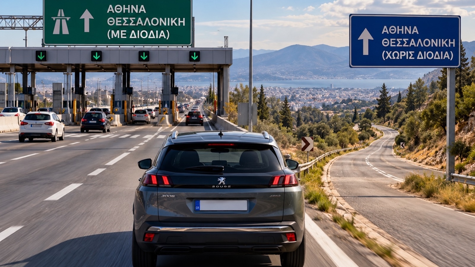Πόσο κοστίζει το ταξίδι Αθήνα–Θεσσαλονίκη χωρίς διόδια;  